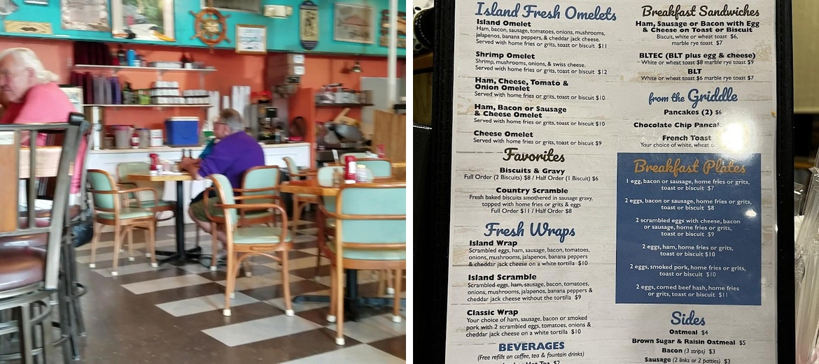 Island Outpost Menu